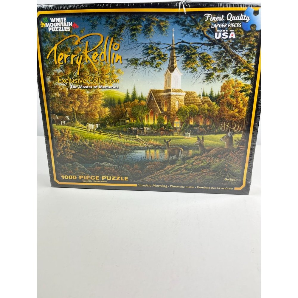 White Mountain Puzzle SUNDAY MORNING by Terry Redlin 1000 XL pieces